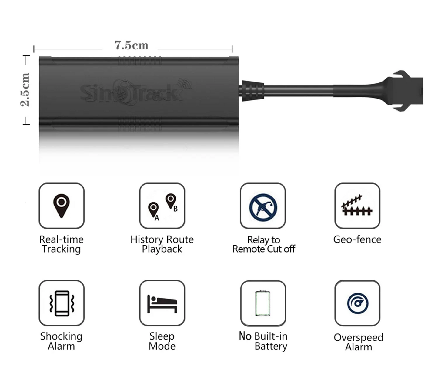 Mini GPS Tracker ST-901M for Vehicles - Real-Time Monitoring with App