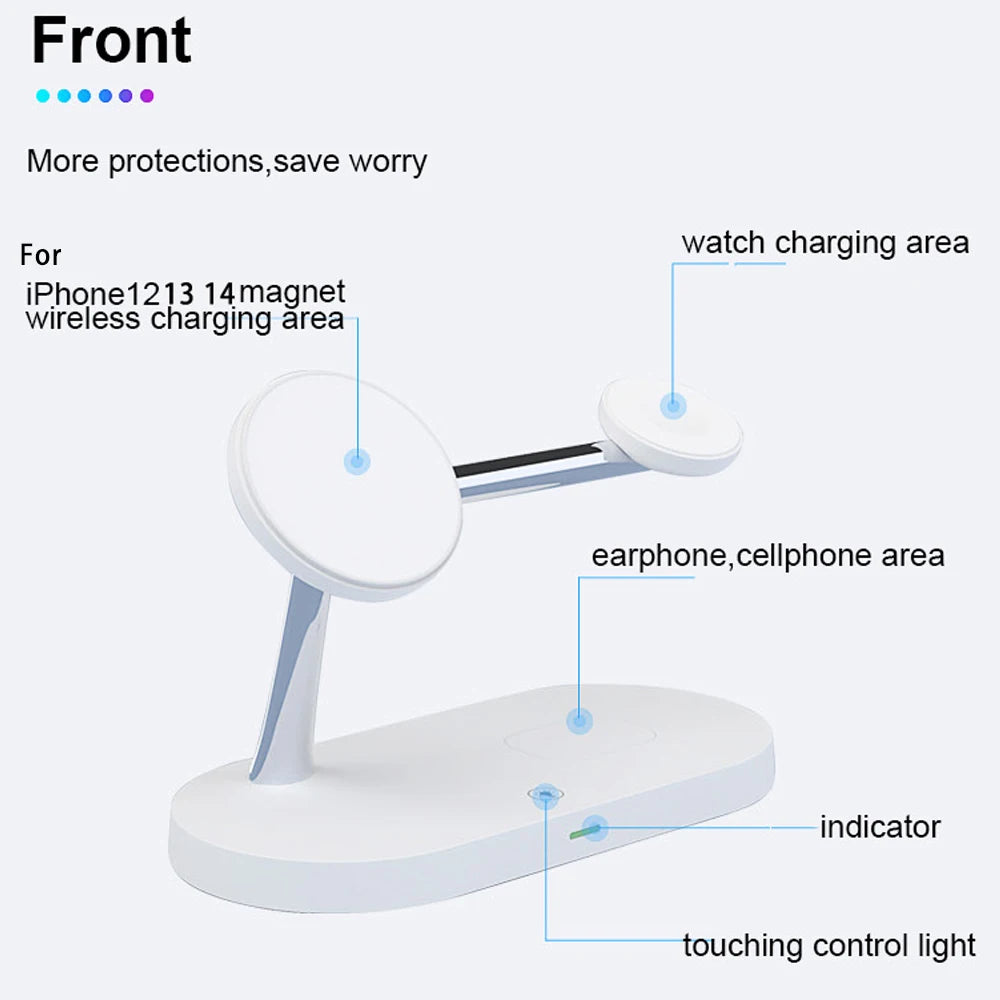 3 in 1 Wireless Fast Charger Station