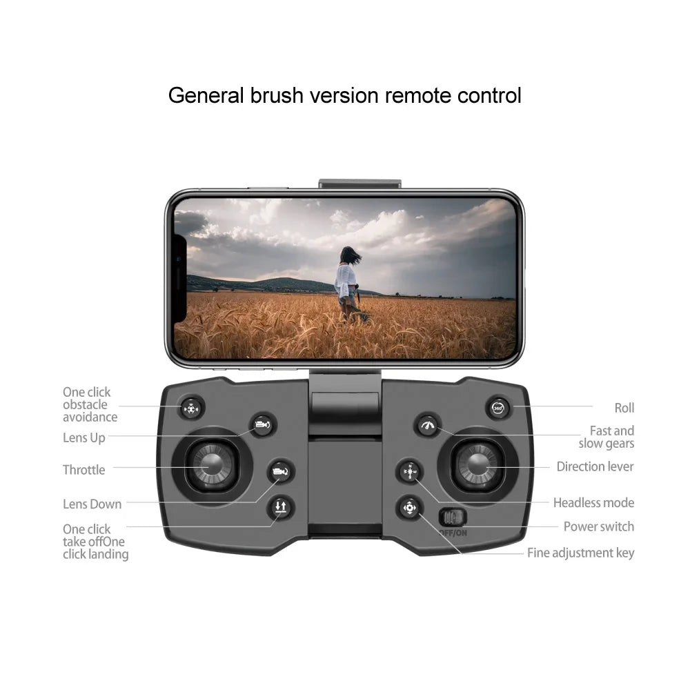 V168 PRO 8K GPS Drone HD Cam FPV 5G WiFi Foldable RC with Obstacle Avoid.