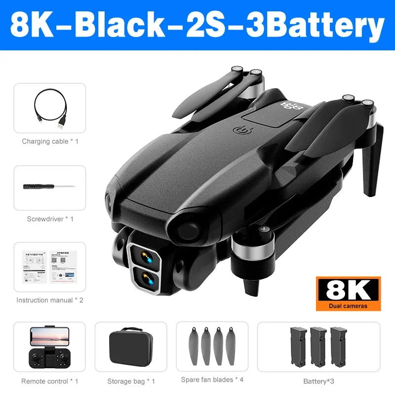 Xiaomi Mijia A888 PRO 8K HD Dual Camera 5G FPV Folding Drone Toy