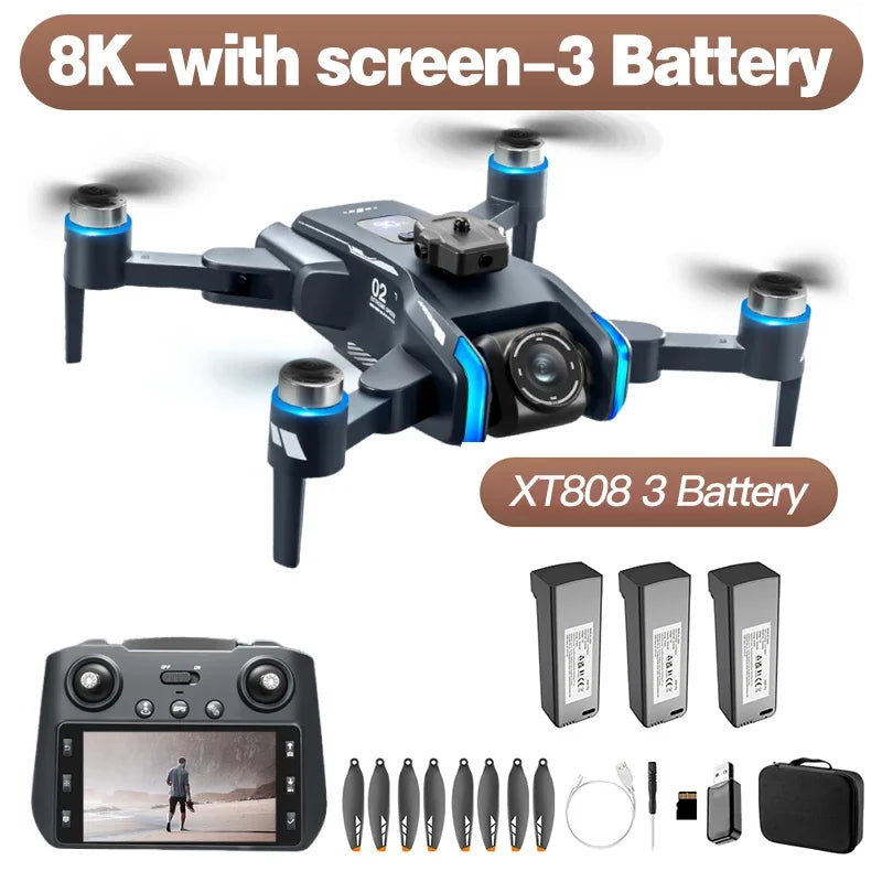 Xiaomi XT808 MAX GPS Drone, 8K HD Dual Camera, 5G WiFi, Obstacle Avoidance