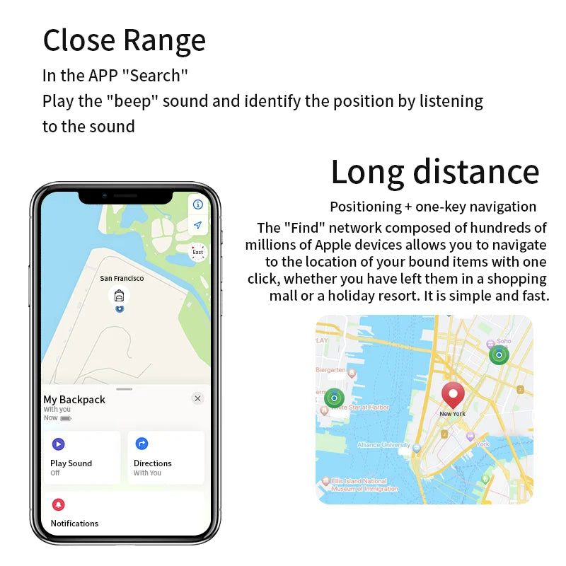 Bluetooth Tracker - Apple Find My, Anti-Loss, Key Finder