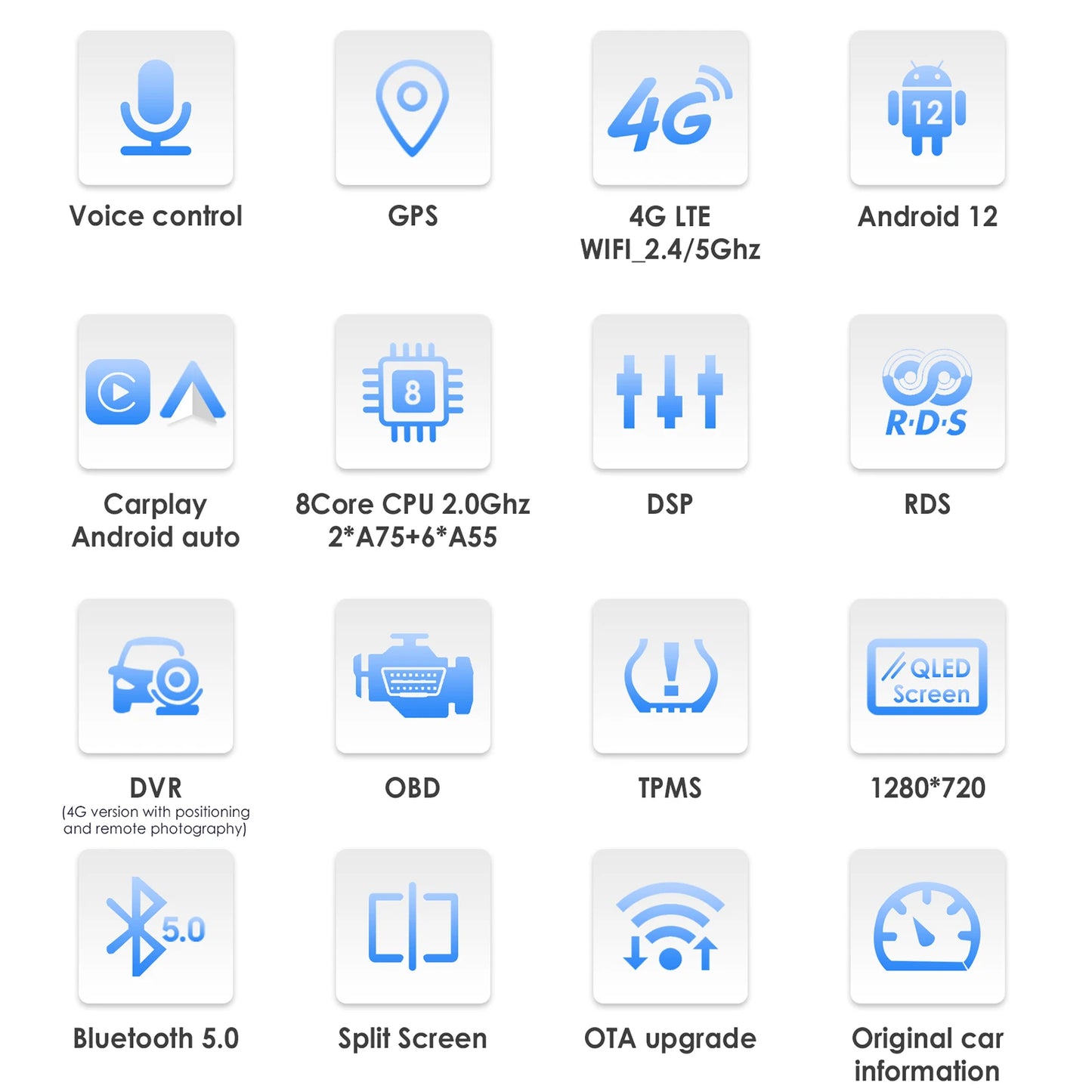 2Din Android 13 CarPlay Stereo 7862 WIFI For Opel Insignia 2009-2013
