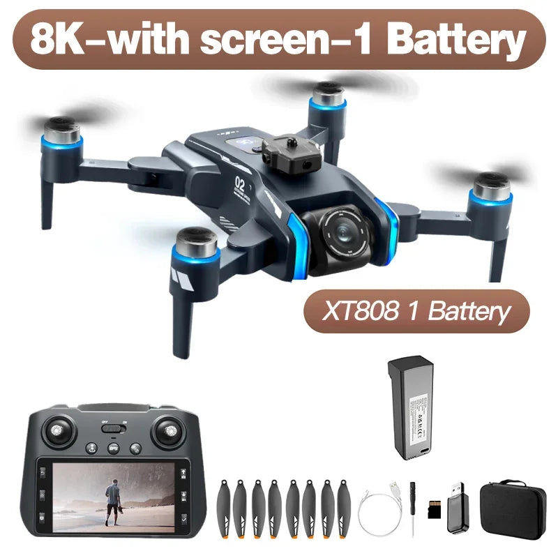 Xiaomi XT808 MAX GPS Drone, 8K HD Dual Camera, 5G WiFi, Obstacle Avoidance