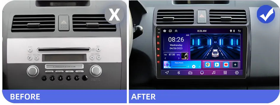 2DIN Android 13 Car Radio for Suzuki Swift 2003-2010, CarPlay GPS DVD Stereo (Copy)
