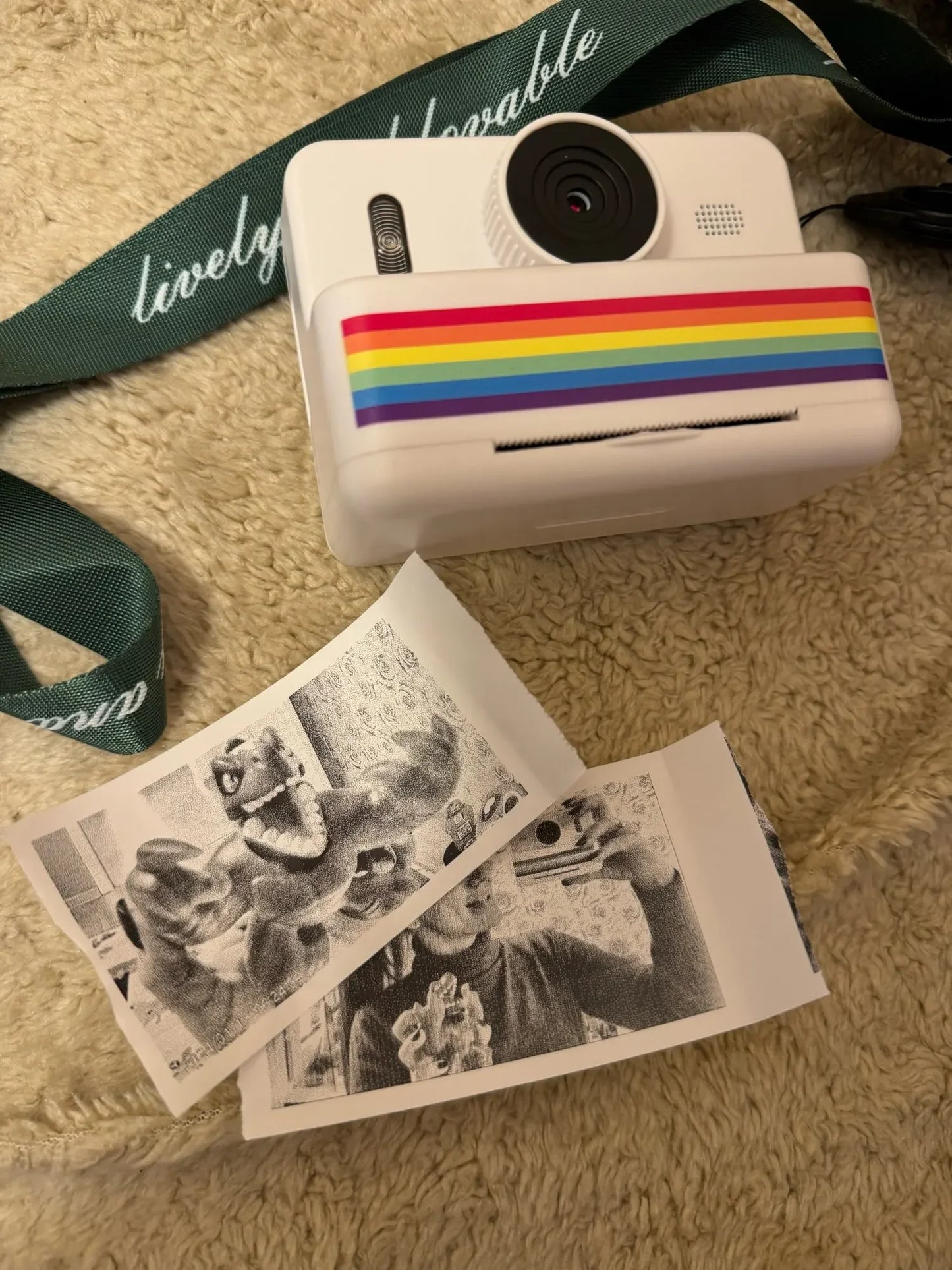 Kids Digital Camera with 2.8" HD, Instant Thermal Print, Mini, Portable