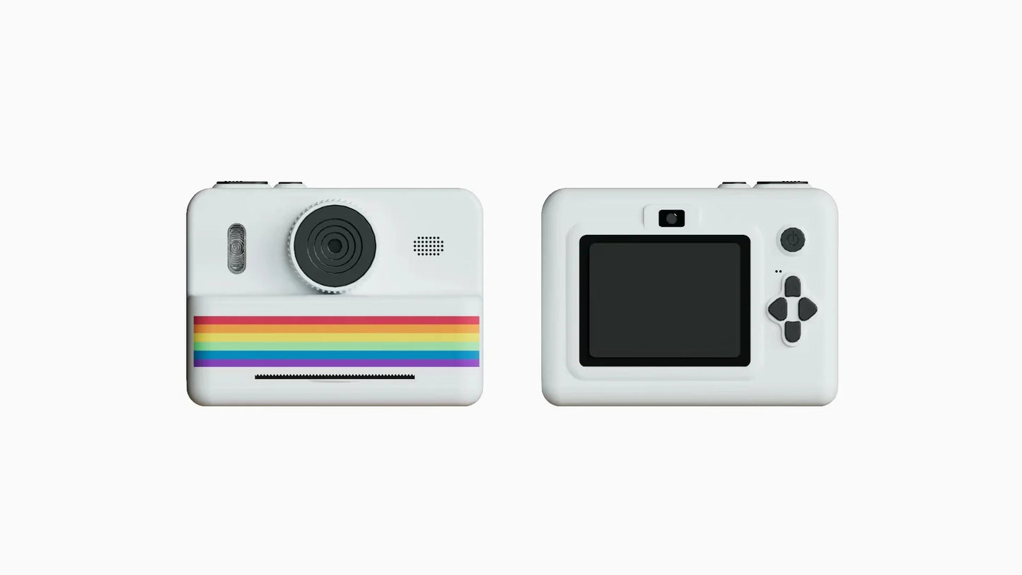 Kids Digital Camera with 2.8" HD, Instant Thermal Print, Mini, Portable