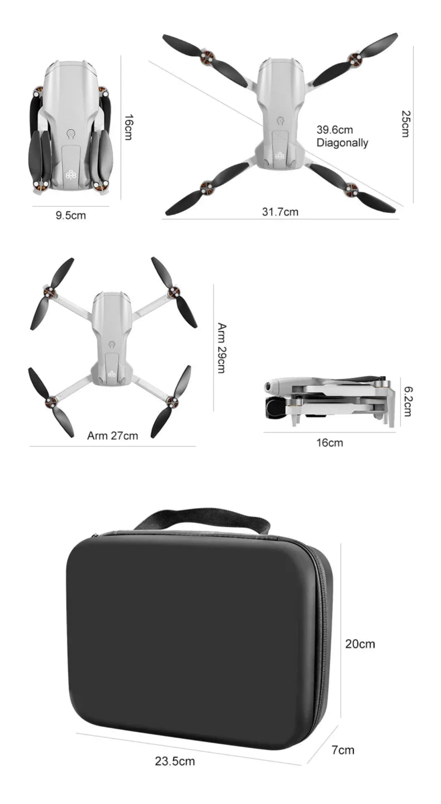 Xiaomi Mijia A888 PRO 8K HD Dual Camera 5G FPV Folding Drone Toy