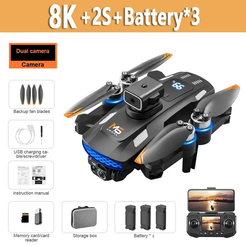 Drone M6 Pro 8K Camera 5G WIFI Screen RC Control
