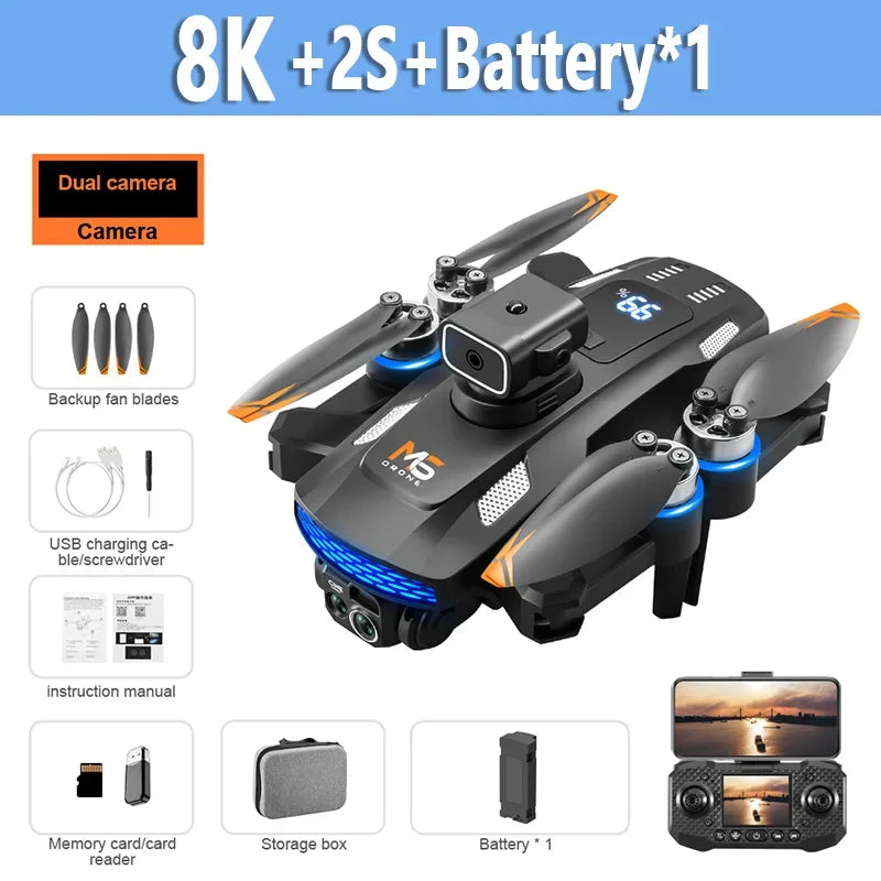 Drone M6 Pro 8K Camera 5G WIFI Screen RC Control
