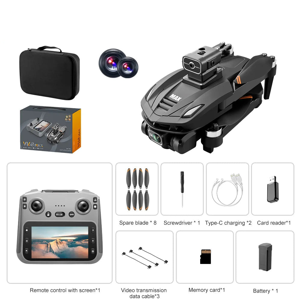 Drone V168 MA 5G GPS with 8K SONY Cam & Built-In Display