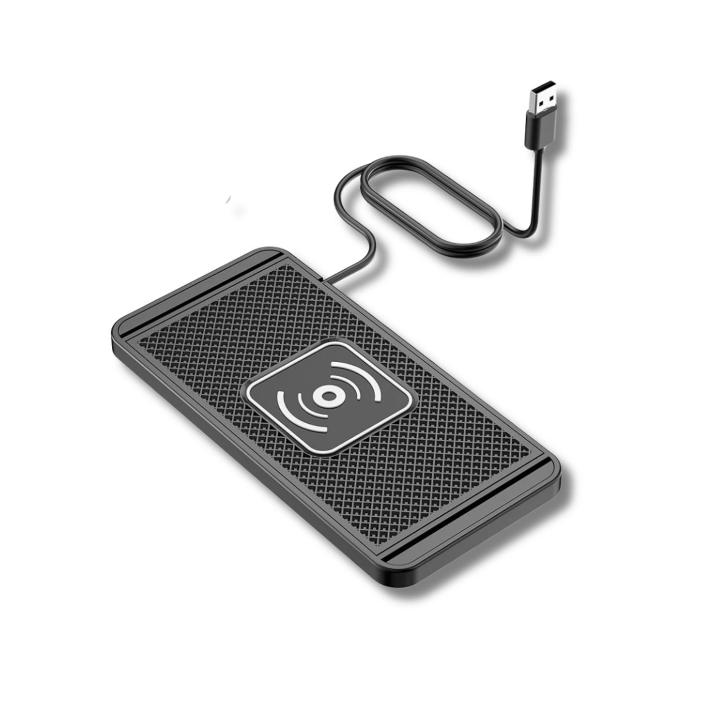 Fast Wireless Car Charger for iPhone 16-12, X & Samsung S24-S23, Silicone Pad