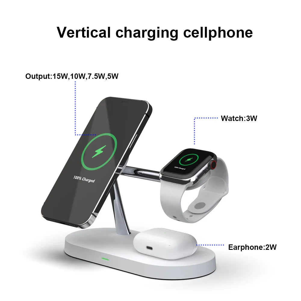 3 in 1 Wireless Fast Charger Station