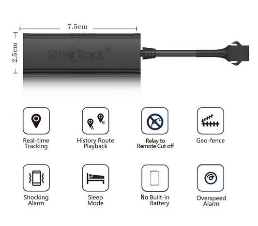Mini GPS Tracker ST-901M for Vehicles - Real-Time Monitoring with App