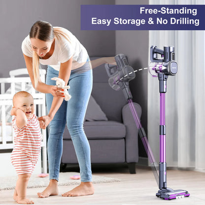 Lubluelu 25000Pa Cordless 6-in-1 Stick Vacuum - Powerful for Home, Carpet & Pet Hair
