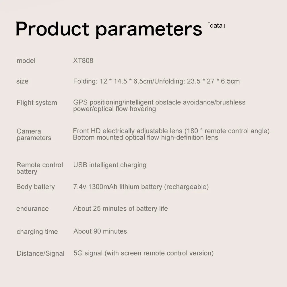 Xiaomi XT808 MAX GPS Drone, 8K HD Dual Camera, 5G WiFi, Obstacle Avoidance