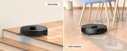 Lubluelu SL60 Ultra 3-in-1 Robot Vacuum Mop, 5000Pa Suction, Tackles Pet Hair