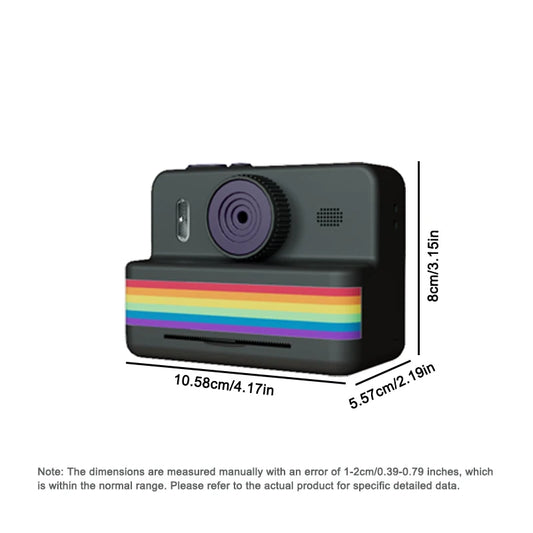 Kids Digital Camera with 2.8" HD, Instant Thermal Print, Mini, Portable