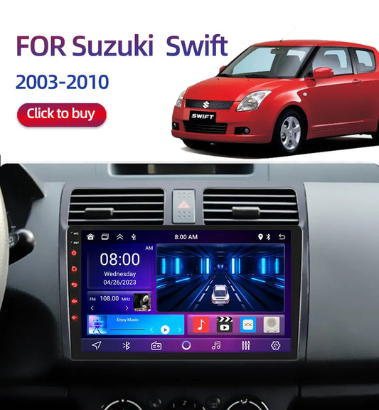 2DIN Android 13 Car Radio for Suzuki Swift 2003-2010, CarPlay GPS DVD Stereo (Copy)
