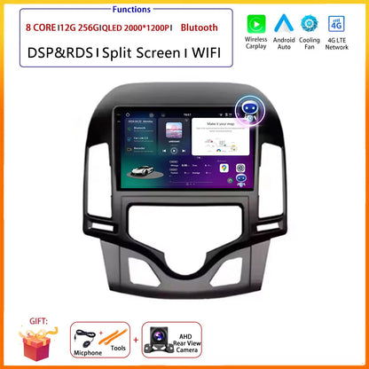 Android 14 Multimedia Car Stereo with DSP, Wi-Fi, and GPS for Hyundai i30 (2006–2011)