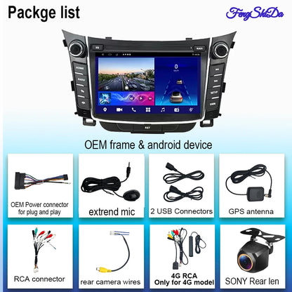 Android Car Stereo for Hyundai I30 Elantra GT 2012-2017, GPS